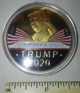 lot 39 image: Donald Trump 2020 Coin
