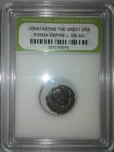 lot 52 image: Roman Coin Constantine the Great Era 330 AD.