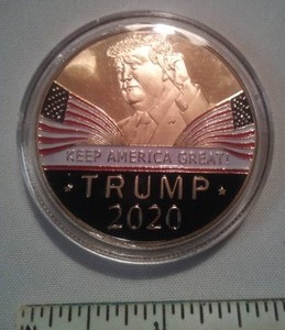 lot 121 image: Trump 2020 Reelection Coin  Rare.