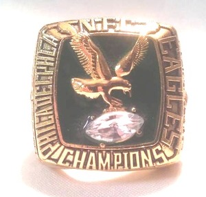 lot 129 image: Philadelphia Eagles NFC Champions Ring-Dick Vermeil