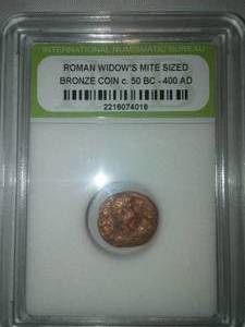 lot 139 image: Roman Bronze Coin Widows Mite