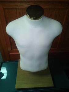 lot 98 image: Male Mannequin form- cloth body,