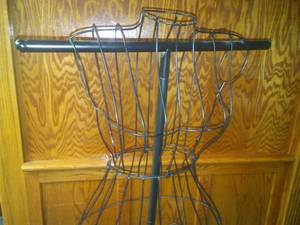 lot 103 image: Black metal Dress form- Wire