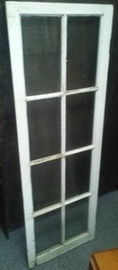 lot 143 image: Vintage 8 pane glass window