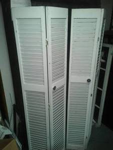 lot 145 image: Lath closet doors- hard to find