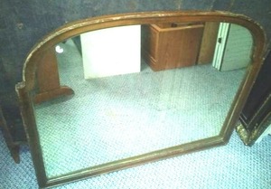 lot 149 image: Vintage wood framed Mirror