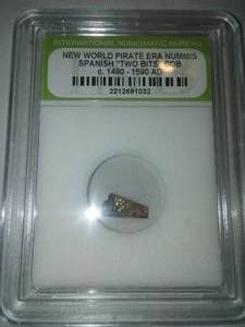 lot 185 image: Spanish Two Bits Pirate Era 1490-1590,