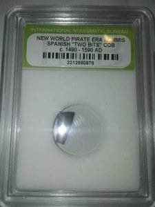 lot 191 image: Spanish Two Bits Pirate ER 1470-1590,