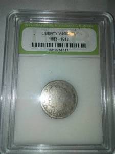 lot 193 image: Liberty V- Nickel 1883-1913, 1910