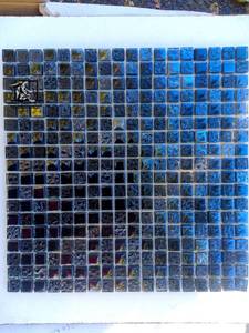 48 sheets of 12x12 Commercial Grade Mosaic Blue Glass Backsplash Tile