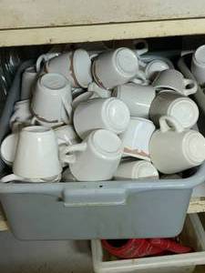 lot 28 image: Full Tote of Buffalo China Coffee Cup