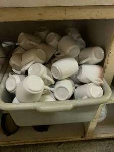 lot 30 image: Full Tote of Buffalo China Coffee Cup