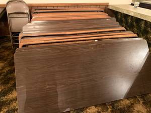 lot 54 image: Lot of 12 Folding Tables 30 x 72