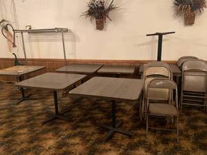 lot 56 image: Lot of 7 Tables & 13 Folding Tables