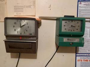 lot 60 image: Aeroprint & Simplex Time Card Machines