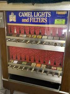lot 90 image: Vintage Cigarette Machine
