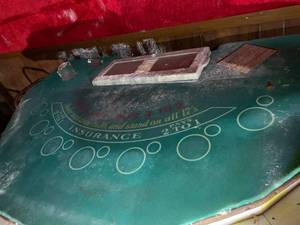lot 100 image: Black Jack Table