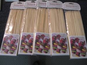 lot 3 image: 5- Kitchenmate 100 pks 10 inch Bamb...