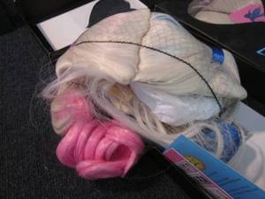 lot 42 image: 2 Pink & Blue Pigtail Wigs...