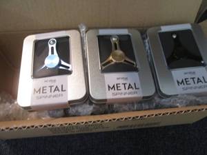 lot 44 image: Lot of 12 Assorted Colored Metal Sp...