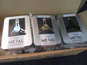 lot 45 image: Lot of 12 Assorted Colored Metal Sp...