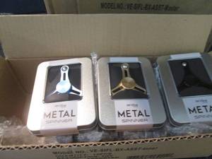 lot 46 image: Lot of 12 Assorted Colored Metal Sp...