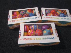 lot 55 image: 3-12 pk Squishy Easter Eggs...