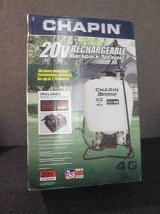 lot 102 image: Chapin 20V Rechargeable Backpack Sp...