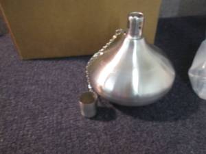 lot 109 image: Set of 2 Stainless Steel Teardrop T...