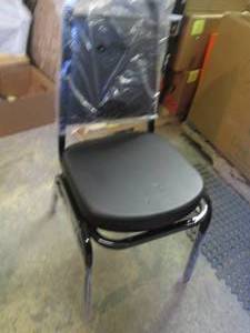 lot 112 image: Black Chair - assembly required...
