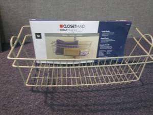 lot 118 image: ClosetMaid Shelf Track Nickel...