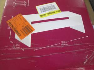 lot 124 image: Closetmaid White Stackable Organize...