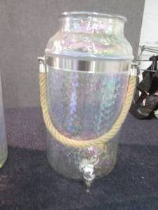 lot 139 image: Glass HD Beverage Dispenser...