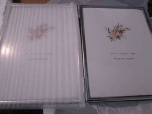 lot 211 image: 2 sets Double Silver Folding Photo ...
