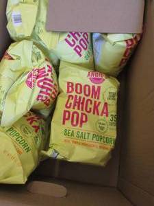 lot 216 image: 1.5 cases Boom ChickaPop Sea Salt P...