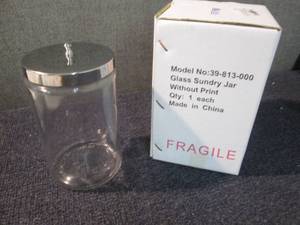 lot 238 image: 2 Glass Sundry Jars...
