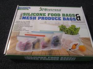 lot 266 image: Reusable Silicone Food Bags & Mesh ...