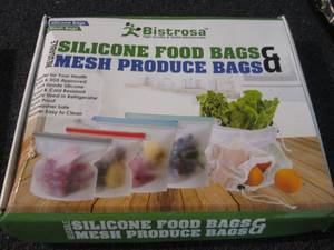 lot 267 image: Reusable Silicone Food Bags & Mesh ...