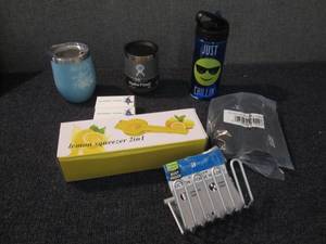 lot 286 image: Hydro Wine Flasks, Reusable Straws,...