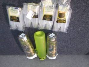 lot 306 image: 2 Real Tree Water Bottles, Green Bo...