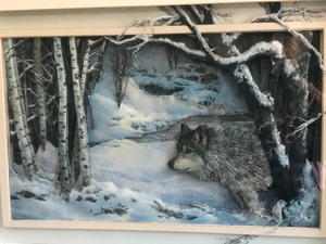 3-D Wolf Art
