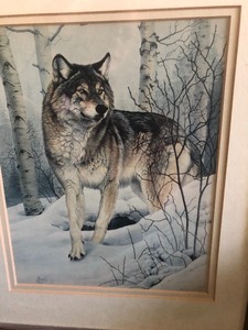 Two Wolf  Themed Prints