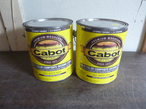 2 NEW Cans of Cabot Solid Color Composite Decking Stain