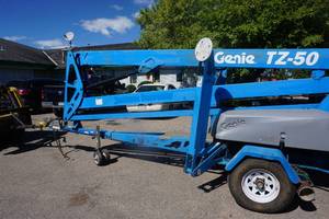 2012 Genie TZ-50 Tow Behind Boom Lift With Hydro Drive