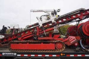 American Drilling Corp DD50 15 Horizontal Tracked Drill Stem With Pumps, Generator and Boom Lift