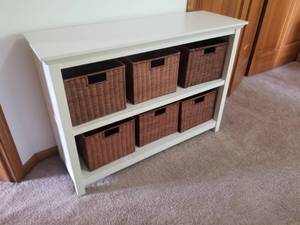 Cute White Storage Unit