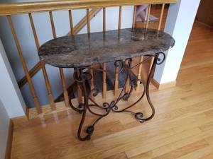 Beautiful Stone Top Sofa Table