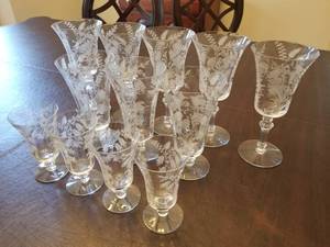 Lovely Cut Crystal Set