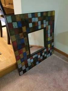 Contemporary Mosaic Wall Mirror