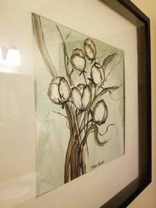 Modern Art Print by Karen Smith- Cotton